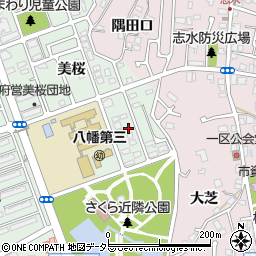 京都府八幡市男山美桜16-6周辺の地図
