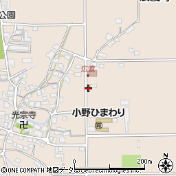 兵庫県小野市広渡町587周辺の地図