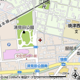 静岡県焼津市三ケ名1728周辺の地図
