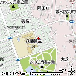 京都府八幡市男山美桜16-18周辺の地図