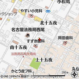 ＣＡＦＥ茶人来来る西尾店周辺の地図