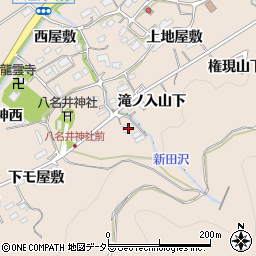 愛知県新城市八名井宮ノ内周辺の地図