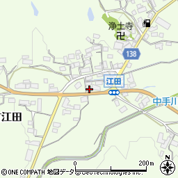 滋賀県甲賀市信楽町江田164-2周辺の地図