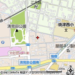 静岡県焼津市三ケ名1724周辺の地図