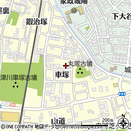 京都府城陽市平川車塚45-23周辺の地図