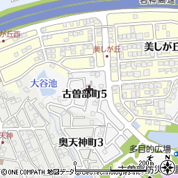 大阪府高槻市古曽部町5丁目周辺の地図