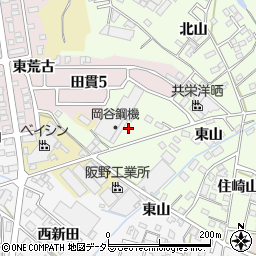 愛知県西尾市法光寺町西山周辺の地図