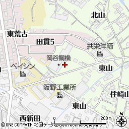 愛知県西尾市法光寺町（西山）周辺の地図