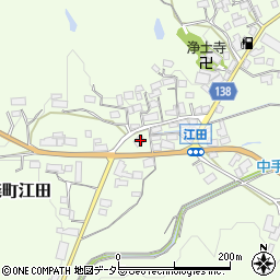 滋賀県甲賀市信楽町江田166-2周辺の地図