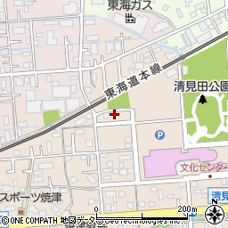 静岡県焼津市三ケ名1495周辺の地図