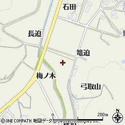 愛知県額田郡幸田町野場野中周辺の地図