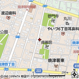 焼津市四区コミュニティ防災センター周辺の地図