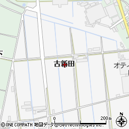 愛知県西尾市平坂町古新田周辺の地図
