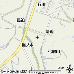 愛知県幸田町（額田郡）野場（野中）周辺の地図