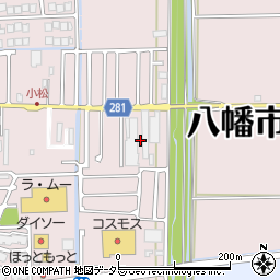 京都府八幡市八幡盛戸17周辺の地図