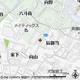 愛知県西尾市中畑町六斗蒔9-1周辺の地図