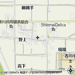 京都府城陽市上津屋野上43周辺の地図