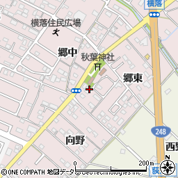 愛知県額田郡幸田町横落郷中80-2周辺の地図