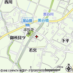 愛知県豊川市足山田町若宮40周辺の地図