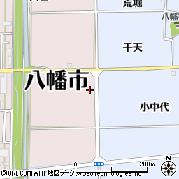 京都府八幡市戸津中代浄恵周辺の地図