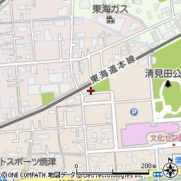 静岡県焼津市三ケ名1487周辺の地図