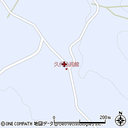 広島県庄原市東城町久代2105周辺の地図