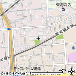 静岡県焼津市三ケ名1753-1周辺の地図
