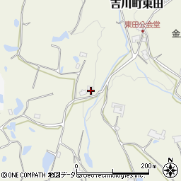兵庫県三木市吉川町東田187周辺の地図