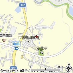 三重県亀山市亀田町349周辺の地図