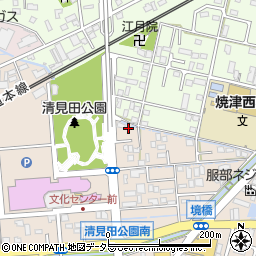静岡県焼津市三ケ名1732周辺の地図