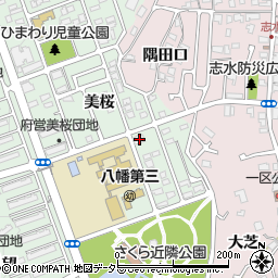 京都府八幡市男山美桜16-21周辺の地図