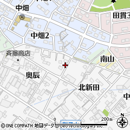 愛知県西尾市平坂町北新田1周辺の地図