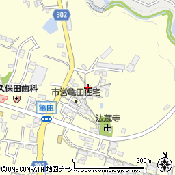 三重県亀山市亀田町350周辺の地図