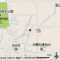 兵庫県小野市広渡町190周辺の地図