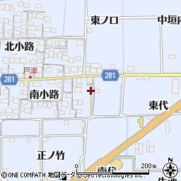 京都府八幡市戸津東代5周辺の地図