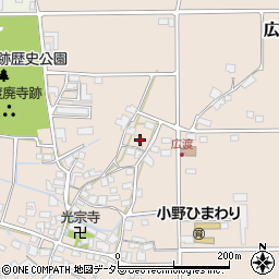 兵庫県小野市広渡町191周辺の地図