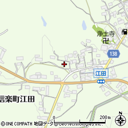 滋賀県甲賀市信楽町江田400周辺の地図
