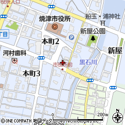 焼津市三区コミュニティ防災センター周辺の地図