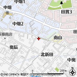 愛知県西尾市平坂町北新田2周辺の地図