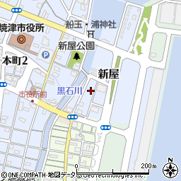 静岡県焼津市新屋428周辺の地図