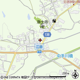滋賀県甲賀市信楽町江田438周辺の地図