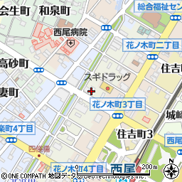 愛知銀行西尾支店 ＡＴＭ周辺の地図
