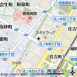 愛知銀行西尾支店 ＡＴＭ周辺の地図