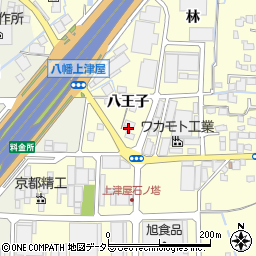 京都府八幡市上津屋八王子123-4周辺の地図