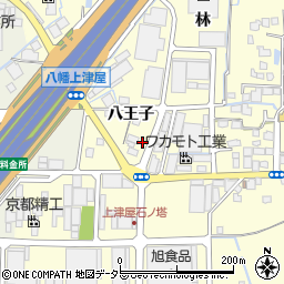 京都府八幡市上津屋八王子123周辺の地図