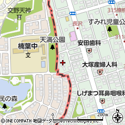 京都府八幡市男山長沢16-8周辺の地図