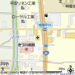 京都府城陽市平川西六反47-1周辺の地図