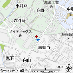 愛知県西尾市中畑町六斗蒔4周辺の地図