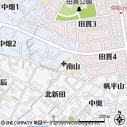 愛知県西尾市中畑町細田周辺の地図