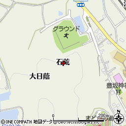 愛知県額田郡幸田町野場石荒周辺の地図